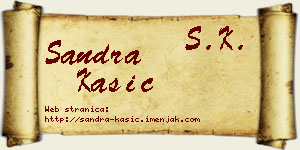 Sandra Kašić vizit kartica